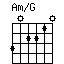 Accord guitare Am/G