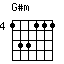 Accord guitare G#m